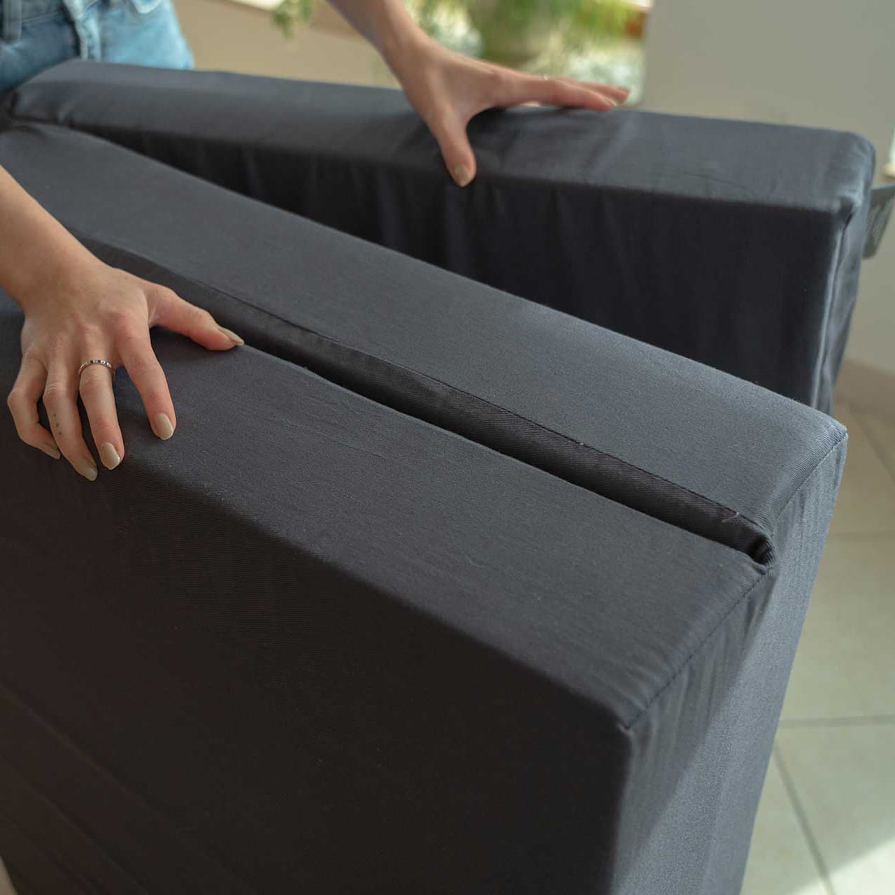 Luxus Klappmatratze 80x200 cm anthrazit